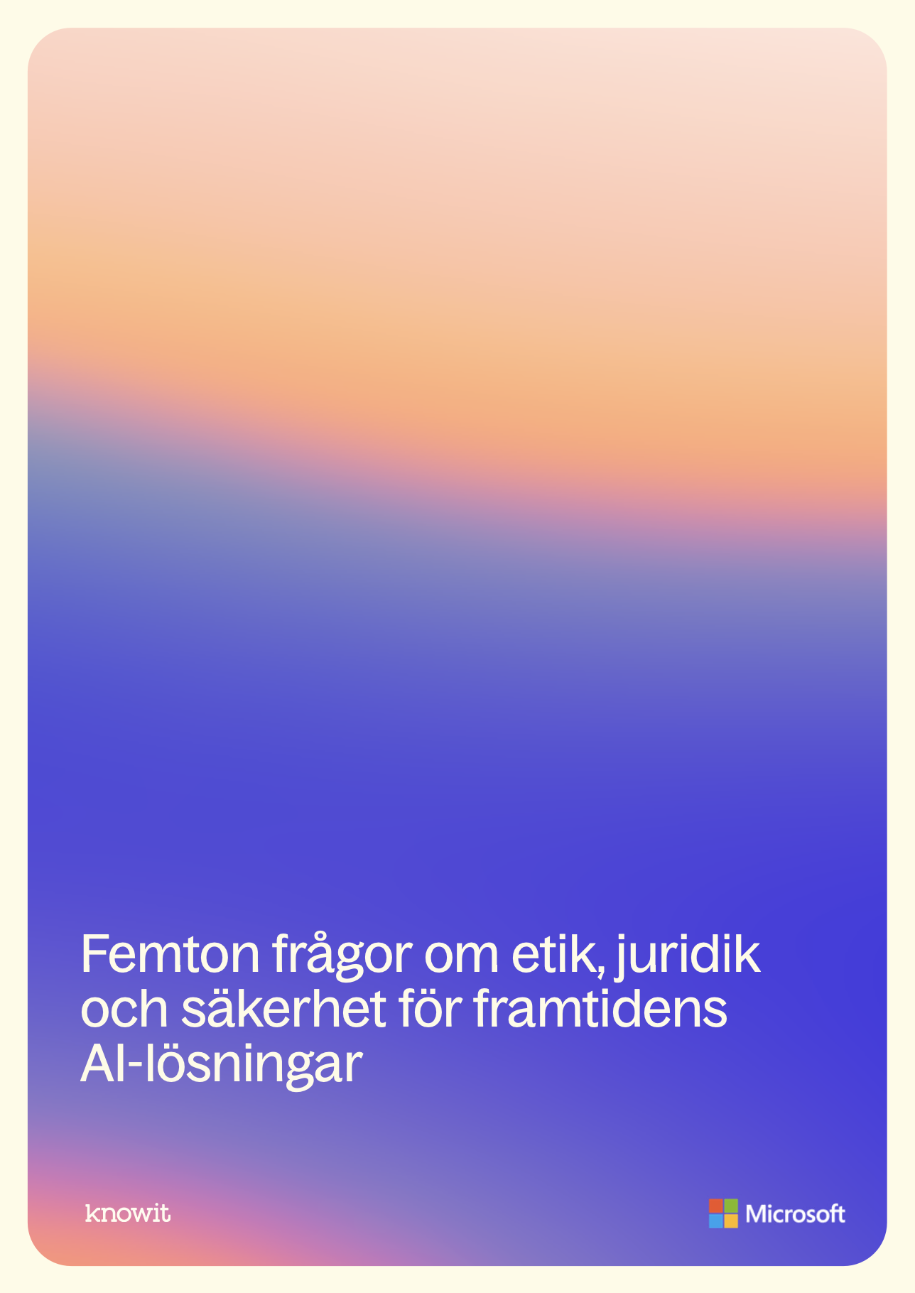 Framsida – femton frågor om AI